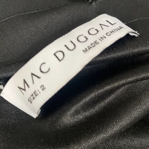 Mac Duggal A12480 - One-Shoulder Formal Dress sz 2 - Picture 6 of 6